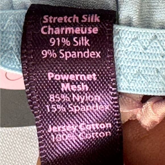 LIVIARA Silk stretch charmeuse ruffle Light Blue Bikini Bottoms NEW Size Medium - Picture 12 of 15